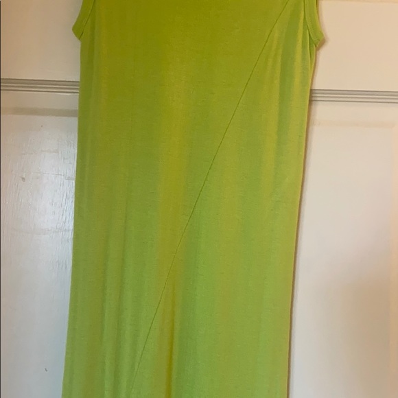Volcom Lime Green Midi Dress, size small, vintage - Picture 3 of 4